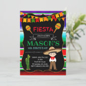 Uitnodiging voor charro-feest (Staand voorkant)