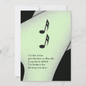 Uitnodiging voor chic feestje in het groen 13 x 18 (Achterkant)