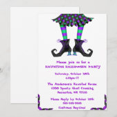 Uitnodiging voor Chic Wyed Witch Legs Costume Part (Voorkant / Achterkant)