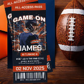 Uitnodiging voor Chicago voetbal ticket verjaardag