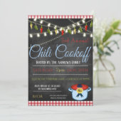 Uitnodiging voor chilikookwedstrijd (Staand voorkant)