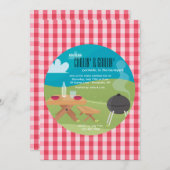 Uitnodiging voor chilling en grilline (Voorkant / Achterkant)