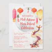 Uitnodiging voor Chinees Mid-Herfst Maanfestival (Voorkant)