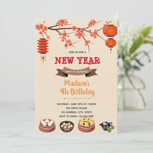 Uitnodiging voor Chinese dagvaarding (Staand voorkant)