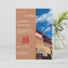 Uitnodiging voor Chinese tempelbruiloft