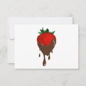 uitnodiging voor chocolade-aardbei (Voorkant)