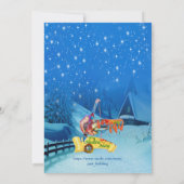 Uitnodiging voor Chocoladefeestje (Achterkant)