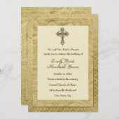 uitnodiging voor Christelijke bruiloft (Voorkant / Achterkant)