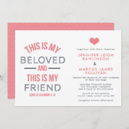 Uitnodiging voor Christelijke bruiloft - Dit is mi