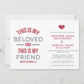 Uitnodiging voor Christelijke bruiloft - Dit is mi (Voorkant)