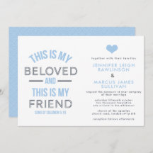 Uitnodiging voor Christelijke bruiloft - Dit is mi