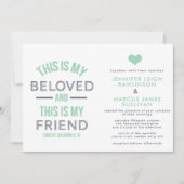 Uitnodiging voor Christelijke bruiloft - Dit is mi (Voorkant)