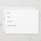 Uitnodiging voor Christelijke bruiloft: Drie witte (Achterkant)