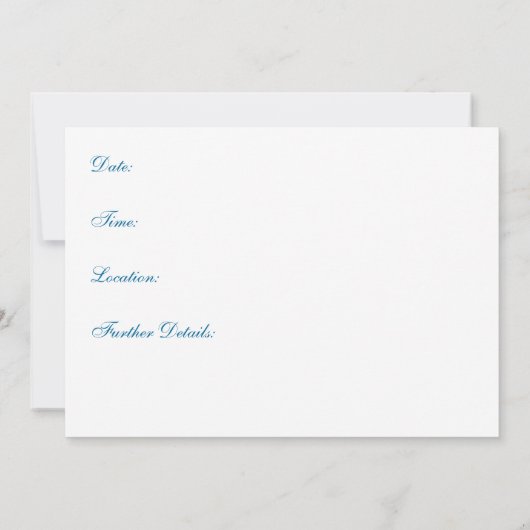 Uitnodiging voor Christelijke bruiloft: Drie witte (Achterkant)