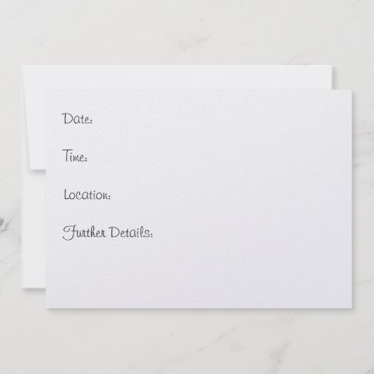 Uitnodiging voor Christelijke bruiloft: Twee dagen (Achterkant)