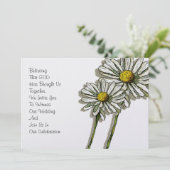 Uitnodiging voor Christelijke bruiloft: Twee dagen (Staand voorkant)