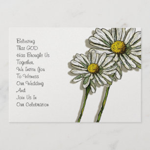 Uitnodiging voor Christelijke bruiloft: Twee dagen