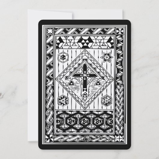 Uitnodiging voor Christelijke Glazen in lood voor  (Achterkant)