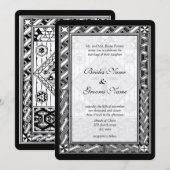 Uitnodiging voor Christelijke Glazen in lood voor  (Voorkant / Achterkant)