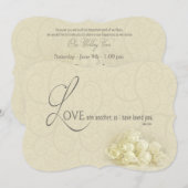 Uitnodiging voor Christelijke weduwenweduwen - Roz (Voorkant / Achterkant)