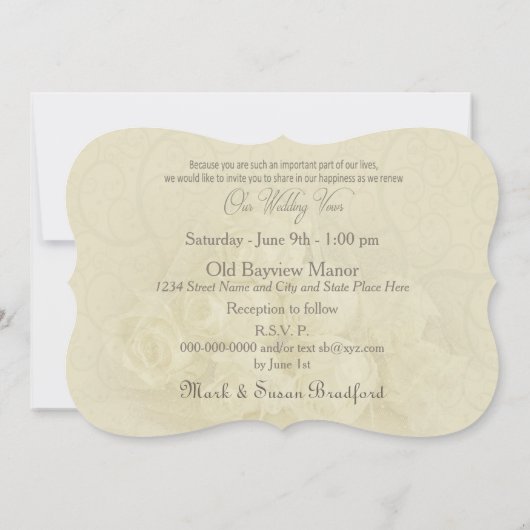 Uitnodiging voor Christelijke weduwenweduwen - Roz (Achterkant)