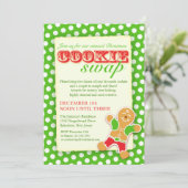 Uitnodiging voor Christmas Cookie Swap (Staand voorkant)