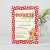 Uitnodiging voor Christmas Cookie Swap (Staand voorkant)