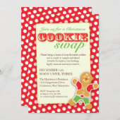 Uitnodiging voor Christmas Cookie Swap (Voorkant / Achterkant)