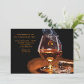 Uitnodiging voor Cigar en Brandy (Staand voorkant)