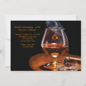 Uitnodiging voor Cigar en Brandy (Voorkant)