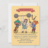 uitnodiging voor circusartiesten (Voorkant)