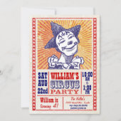  uitnodiging voor circuspartij (Voorkant)