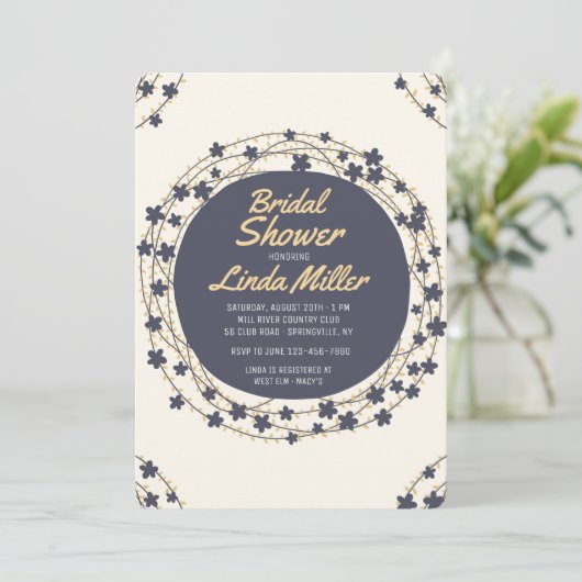 uitnodiging voor cirkels (Staand voorkant)