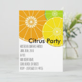 Uitnodiging voor Citrus-partij (Staand voorkant)