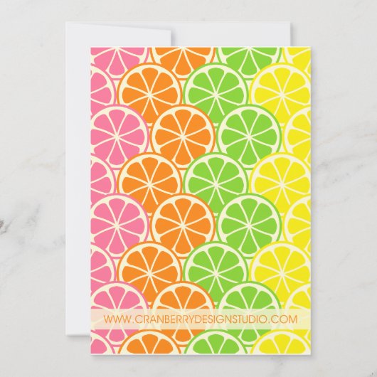 Uitnodiging voor Citrus-partij (Achterkant)