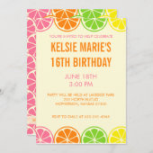 Uitnodiging voor Citrus-partij (Voorkant / Achterkant)