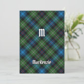 Uitnodiging voor Clan MacKenzie Tartan (Staand voorkant)