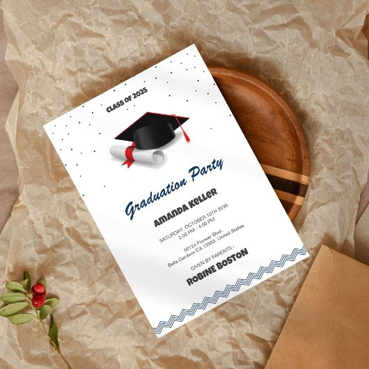 Uitnodiging voor Clean & Classic Graduation Party
