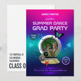 Uitnodiging voor Club Zomer Dans Muziek Feest