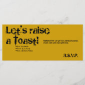 Uitnodiging voor Cocktail Art Party (Achterkant)