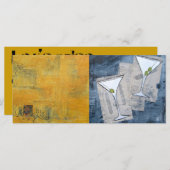 Uitnodiging voor Cocktail Art Party (Voorkant / Achterkant)