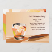 Uitnodiging voor cocktail en sigaar (Voorkant / Achterkant)