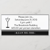  uitnodiging voor cocktail Party (Achterkant)