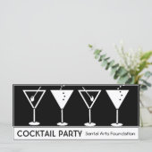  uitnodiging voor cocktail Party (Staand voorkant)