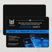 uitnodiging voor cocktail party ' s (Voorkant / Achterkant)