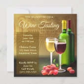 Uitnodiging voor cocktail van wijnsteenkoolbrikett (Voorkant)