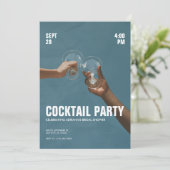 Uitnodiging voor Cocktailparty (Staand voorkant)