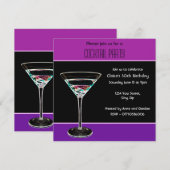 Uitnodiging voor Cocktailparty (Voorkant / Achterkant)