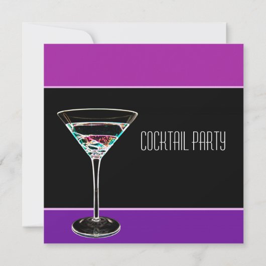 Uitnodiging voor Cocktailparty (Achterkant)