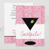 Uitnodiging voor cocktailparty (Voorkant / Achterkant)